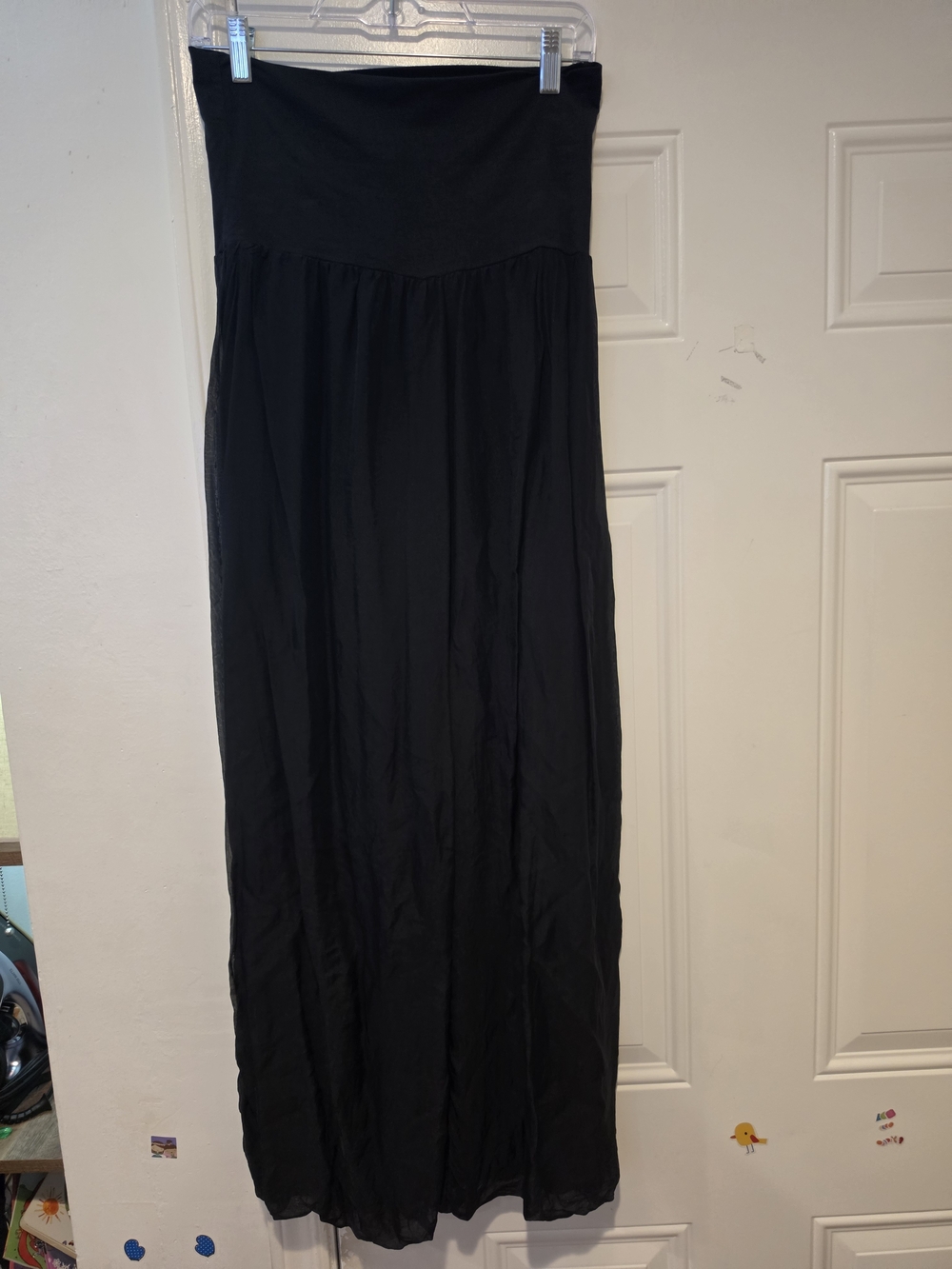 Liabella Black Maxi Pants - Classic Fold-Over Waist